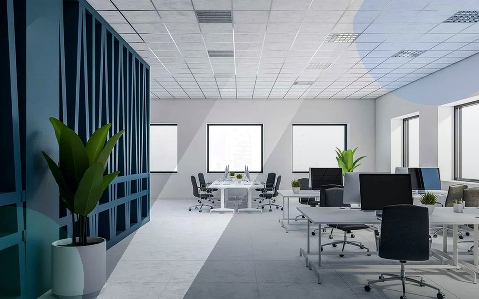 Clean commercial office